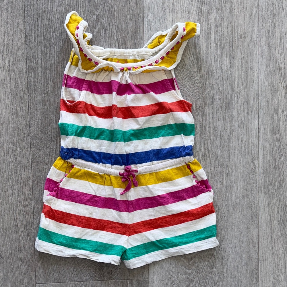 Boden Colorful Striped Romper